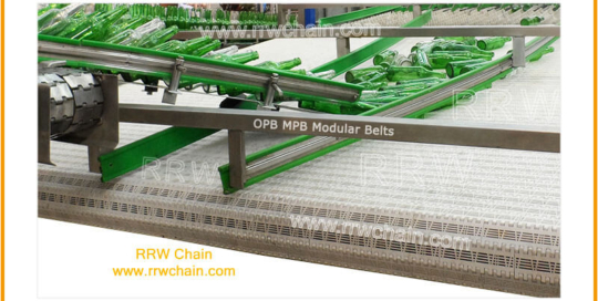 OPB MPB Modular Belt 800 Fine Mesh Grid Conveyor Sorting